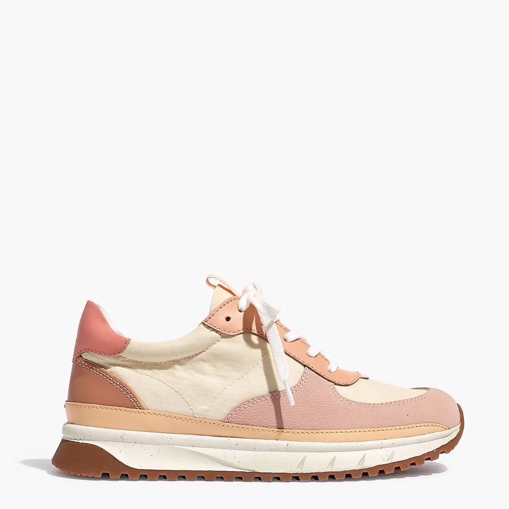 Kickoff Trainer Sneakers in Washed Nylon and Leather size 11